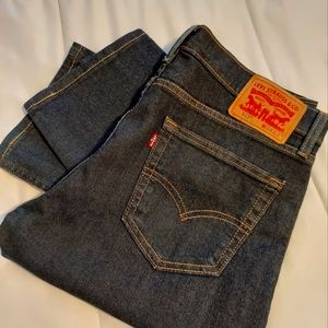 NEW... Mens LEVI'S 513 Cotton Stretch Blue Denim Jeans